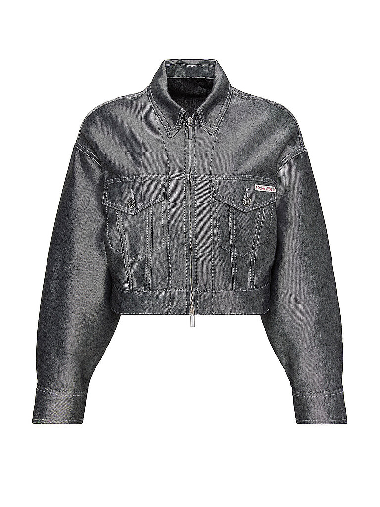 Calvin Klein Jeans Veste En Jean Lv047e715g Denim Shine L Femme